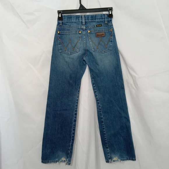 Wrangler Retro Relaxed Bootcut Jeans Boys Size 10 Slim Fit Distressed - Picture 4 of 10